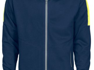 2123 SWEATER LANGE RITS MET FLUO INZETSTUKKEN