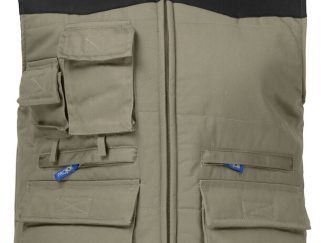 2806 GEVOERDE VEST MET CONTRAST