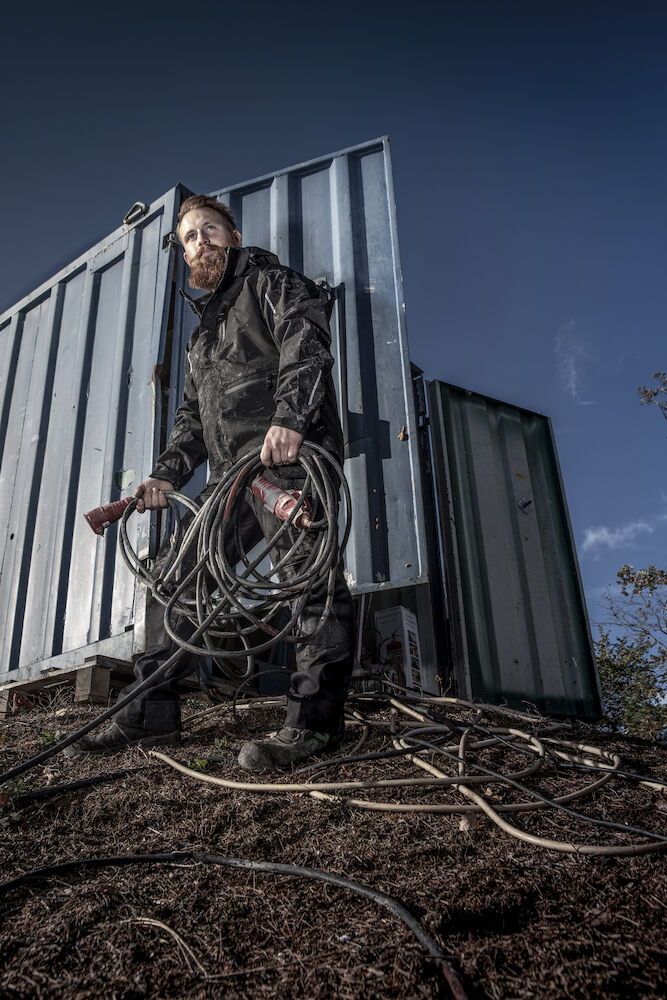 5524 CANVAS BROEK MET KNIEZAKKEN EN SPIJKERZAKKEN - Afbeelding 2