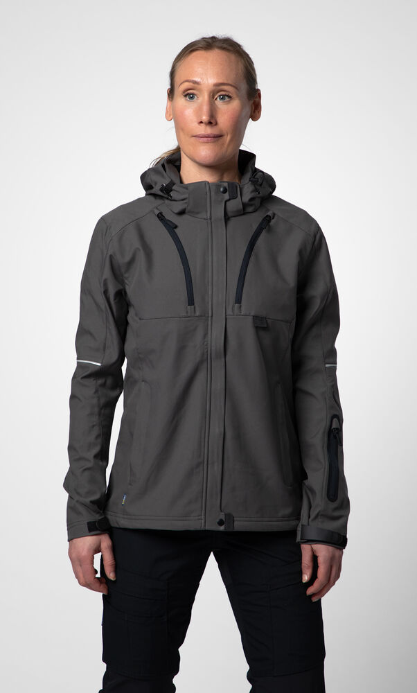 3413 DAMES GEVOERDE SOFTSHELL JAS - Afbeelding 2