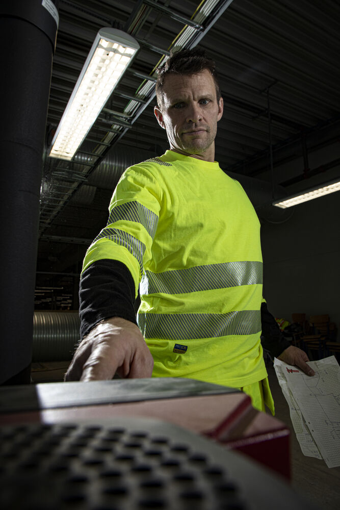 6014 SIGNALISATIET-SHIRT LANGE MOUWEN EN ISO 20471 KLASSE 3 - Afbeelding 4