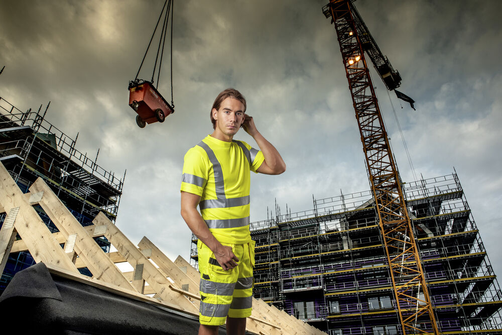 6535 SIGNALISATIESHORT MET SPIJKERZAKKEN EN ISO 20471 KLASSE 2 - Afbeelding 3