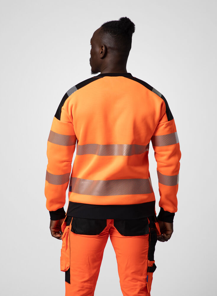 6108 SIGNALISATIESWEATER RONDE HALS EN ISO 20471 KLASSE 3 - Afbeelding 3