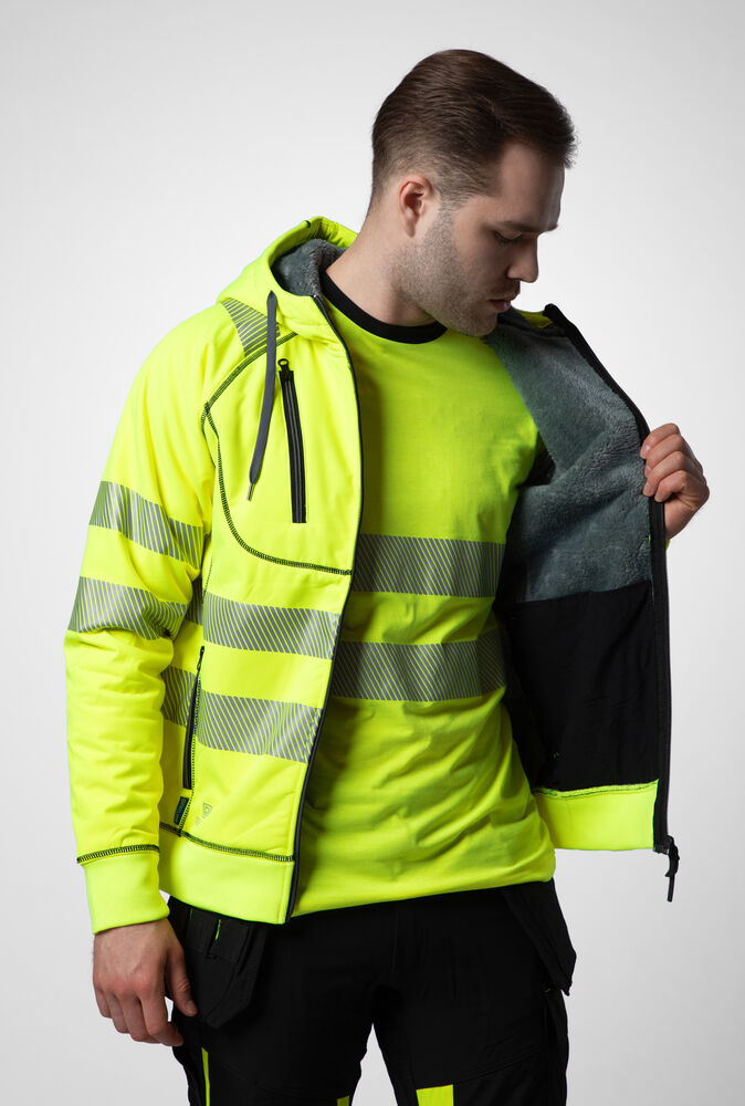 6130 SIGNALISATIEHOODIE GEVOERD EN ISO 20471 KLASSE 3/2 - Afbeelding 2