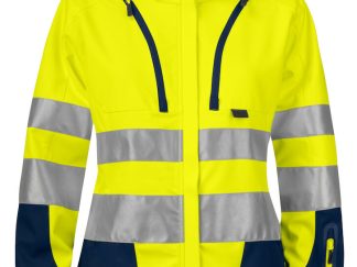 6423 ONGEVOERDE SIGNALISATIE SOFTSHELL EN ISO 20471 KLASSE 3 DAMES