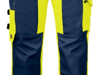 6519 SIGNALISATIE BROEK MET KNIEZAKKEN EN SPIJKERKZAKKEN EN ISO 20471 KLASSE 2 DAMES