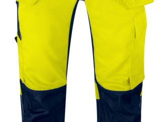 6570 SIGNALISATIE STRETCHBROEK MET KNIEZAKKEN EN SPIJKERZAKKEN EN ISO 20471 KLASSE 2