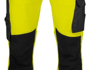 6571 SIGNALISATIESTRETCHBROEK MET KNIEZAKKEN EN SPIJKERZAKKEN EN ISO 20471 KLASSE 2