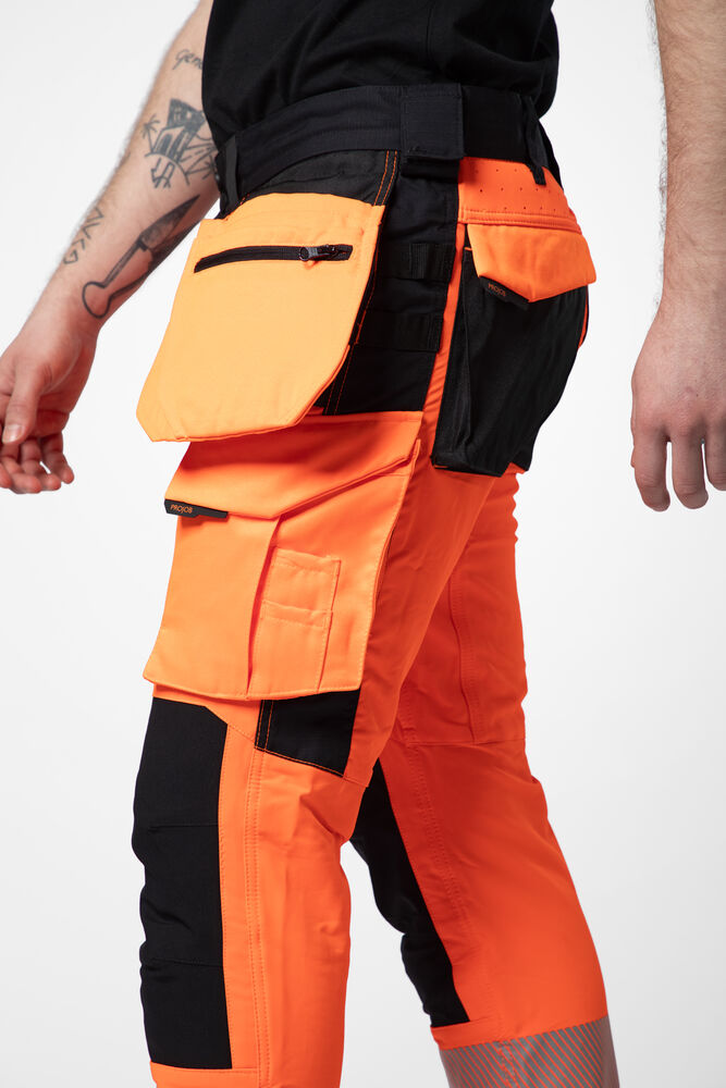 6573 SIGNALISATIESTRETCHBROEK MET KNIEZAKKEN EN SPIJKERZAKKEN EN ISO 20471 KLASSE 2 - Afbeelding 6